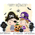 Miniatyrbilde 3 av 5: Halloween-gresskar Metallstans Mal for Scrapbooking DIY Album Stempel Papir Kort Stans Preget Ornament Håndverk