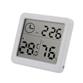 Miniatyrbillede 4 af 5: 3,2 tommer Digital Temperatur- og Luftfugtighedsmåler Ur Soveværelse Hygrometer Hvid