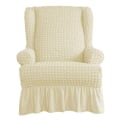 Pikkukuva 1 / 5: Jacquard-tyylinen nojatuoli-sohvanpäällinen, liukumaton ja venyvä, suojaa nojatuolia