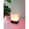 Miniatyrbild 4 av 5: Nattlampa Bluetooth-högtalare, 5-i-1 Touch Control Sänglampa Dimbar Multi-Färgbyte, Sovrumsväckarklocka, Bästa