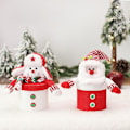 Miniatyrbillede 2 af 5: Juleæblepose Slik Chokoladeindpakning Genanvendelig Gavepose Snemand