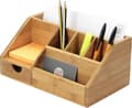 Multimedia Kontorsmaterial Organizer, Brevställ i Bambu