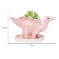 Miniatyrbild 2 av 5: Keramisk dinosaurieflowerkruka, krukor för suckulenter kaktusbehållare växter, suckulent flowerkruka mini växter krukor - rosa
