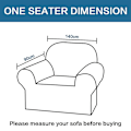 Miniatyrbild 5 av 5: Stretch Soffaöverdrag Möbelskydd Settee Klädsel Mjuk Med Elastisk Bottencheckar Fleece Universal Enfärgad Soffaöverdrag Mörkgrå 90x140cm Dark gray 90x140cm