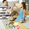 Miniatyrbillede 4 af 5: Træpuslespil Hjernepuslespil Legetøj Tangram Puslespil Intelligens Farverige 3D Russiske Blokke Spil Montessori Uddannelse