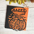 Pikkukuva 4 / 5: Halloween-aakkosten kurpitsaleikkausstencilit lapsille, tytöille ja pojille