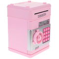 Miniatyrbild 3 av 3: Leksakspaket för barn Kodsäker Box Barn Spargris Kod Sparbox Pengar Sparbox Rosa