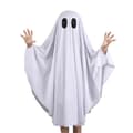 Halloween Spøkelseskostymekappe for barn i alderen 1-9 år