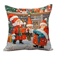 Pikkukuva 5 / 5: 5 kpl Joulukuinen Juhla Koriste X-Mas Joulukuusi Lumi Talvi Loma Tyynynpäälliset