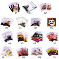 Miniatyrbillede 3 af 5: 100 stk Halloween Slikpose Cookiesposer Selvklæbende Tegneserie Græskar Hexe Spøgelse Tryk Klar Snack Emballage Snackposer Stor Spøgelse