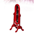 Pikkukuva 3 / 4: Puinen Minihuonekalu Minihuonekalut Puinen Minihuonekalu Kokeilutila Minipeili Minikohtaus Deko Mini R Red 5.4*13.7cm