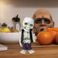 Miniatyrbillede 2 af 5: Halloween Skelet-Dukke Ornament Hjem Kontor Harpiks Håndværk Opret Dekoration Gave OrnamentD