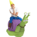 Miniatyrbillede 3 af 5: Creations Halloween Oppustelig Kostume Gnome Ride On Snail Oppustelig Kostume - Voksen Unisex En Størrelse