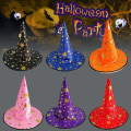 Pikkukuva 2 / 5: Halloween-bronssattu noita- ja velhohattu, naamiointikorkki, roolipelivarusteet, oranssi