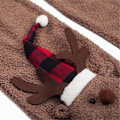 Miniatyrbillede 5 af 5: Elk Blød Kashmir-Tekstureret Halstørklæde Buffalo Plaid Langt Halstørklæde Unisex Sjal Til Julepynt Julegave