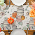 Miniatyrbilde 5 av 5: (13'' x 72'') Høstbordløper, Høstdekorasjoner for hjemmet, Gresskarhøstløper for bord, Sesongmessig høst, Thanksgiving-ferie
