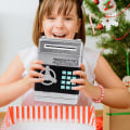 Miniatyrbild 4 av 4: Highttoy Sparbanksautomat för Barn 3-12 År Elektronisk ATM Pengasäker för Barn Spargris ATM Lösenord Pengasäker Roseröd