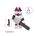 Miniatyrbillede 3 af 5: 8 stk Star Wars Minifigurer Byggeklodser Legetøj 4,5 cm Samling Clone Troopers Actionfigurer Samlede Byggesæt