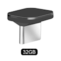 Pikkukuva 1 / 2: 16GB/32GB/64GB Type-C Flash IPX-7 Vedenpitävä Mini USB-muistitikku [db] 32GB
