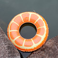 Miniatyrbild 2 av 4: Frukt Pool Float, Badring, Uppblåsbar Badring för Barn, 1 Stil Sommar Pool Leksak för Kul