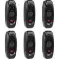 6pcs Lamp Switch, Rocker Switch 250V 10A Inline Cord Rocker Switch with LED Indicator Light (Black)