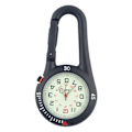 Miniatyrbild 1 av 5: Svart Clip-on Digital karbinhake klocka Ryggsäck Fob Bälte Vattentät och Stöttålig Ficka clip-on Quartz Klocka Glow