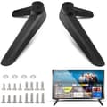 Universal TV Base Feet, TV Stand with Screws, Replacement TV Base Support, Black