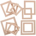 Miniatyrbilde 3 av 5: 10 stk Dukkehust Mini Rammer Bilde Rammer DIY Håndverk Miniatyr Dukkehust Dekorasjoner 4.3X4.3X1.5C