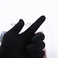 Miniatyrbild 4 av 5: Barnhandskar Pojkar Vinterhandskar Stretchiga 5 Fingrar Fullfingerhandskar Stickade Magiska Handskar Kostym - svart