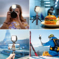 Miniatyrbilde 3 av 4: LED Videolys Mini Bærbar Fylllys SLR Mikro-enkeltkamera Mobiltelefon Universal Kamera Belysningslampe Håndholdt Opptak Video Direktesending