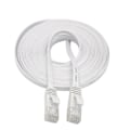 Miniatyrbillede 3 af 5: RJ45 Ethernet Netværks LAN-kabel Flad Patch Router Interessant Lot Hvid 3m