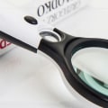 Miniatyrbilde 5 av 5: Håndholdt forstørrelsesglass med LED-lys. 2 høyoppløselige forvrengningsfrie optiske linser, en med 3x forstørrelse og