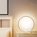 Miniatyrbillede 5 af 5: Sengelamper med Berøringsstyring, Dæmpbar Cirkel Bordlampe, Moderne Ring Skrivebordslampe, USB Natbord Dekorativ Lys til Læsning Soveværelse og Kontor