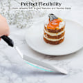 Miniatyrbillede 3 af 5: (14,56 tommer) Icing Spatula, Rustfrit Stål Offset Spatula, Kagespatel Sæt af 1 Sort Egnet til bageentusiaster