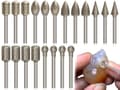 Diamantfreser 20 deler for Dremel Glass Keramikk Stein