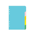 Miniatyrbillede 1 af 3: A5 Binder-delere 6-rings Binder Plastdelere Binderfaner Binderdelere 1stk