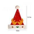 Miniatyrbilde 3 av 5: Plush Julemannhatt, Morsomme Julehatter For Barn & Voksne Julehatt, Jul Feriehatt, Unisex Fløyel Klassisk Julemannhatt For Jul Nyttår C