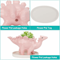Miniatyrbillede 3 af 5: Keramisk dinosaur blomsterpotte, sukkulent potter kaktus beholder planter, sukkulent blomsterpotte mini planter potter - pink