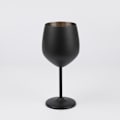 Miniatyrbillede 2 af 5: 2 stk. (sorte) vinglas, rødvinsglas, vinglas, drikkeglas med stilk, rustfrit stål, 18oz