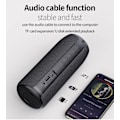 Pikkukuva 1 / 3: Kannettava langaton Bluetooth-kaiutin HD-äänellä ja syvällä bassoilla, langaton stereoparitus, sisäänrakennettu mikrofoni