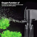 Miniatyrbilde 5 av 5: Neddykbar akvariumpumpe med filter 6W 600L/H Filter vannpumpe