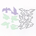 Pikkukuva 2 / 5: 6 kpl/setti Lintujen Metallileikkurit 4,7 x 3,7 tuumaa DIY Eläinleikkurit Korttien Tekoon ja Scrapbookingiin Joululeikkurit
