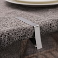 Miniatyrbild 3 av 5: 12-pack Picknickbordsfästen Flexibla Rostfria Bordduksklämmor Bordduksshållare Perfekt för Picknick