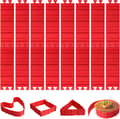 16-pack silikonkakform Magic Bake Snake, formare för DIY runda rektangulära hjärtformade desserter, isbarriär Tie Dye
