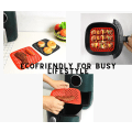 Miniatyrbilde 5 av 5: 2-pakks Silikonforinger, Ikke-klebende 8 tommers Air Fryer-foring firkantet matte, Gjenbrukbar Air Fryer-innlegg, mikrobølgeovnsikker, oppvaskmaskinsikker