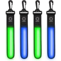 Miniatyrbilde 1 av 5: 4-pak Refleks LED-anheng Blinkende 3 LED-moduser for barn Refleks Reflekslysstripe for skolebag Ryggsekk Vandring Løping Jogging Hund