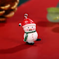 Miniatyrbillede 4 af 5: Julepynt Mini Harpiks Ornament Juledekoration Miniature Snemand Julemand Hængende Håndværk