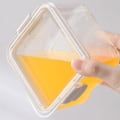 Miniatyrbillede 2 af 4: Plastikbeholder til opbevaring af mad, mini firkantet, transparent, med lufttæt låg