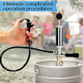 Miniatyrbillede 4 af 5: Keg Party Pumpe, D System 4 tommer Krom Ølfadspumpe med Ølhane, til Amerikanske Ølfad, Molson, Busch, Miller