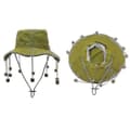 Pikkukuva 3 / 5: Australian Folklore Hat for Adults, 12-Bead Cotton Sun Visor, Costume Accessory with Corks SIZE 59